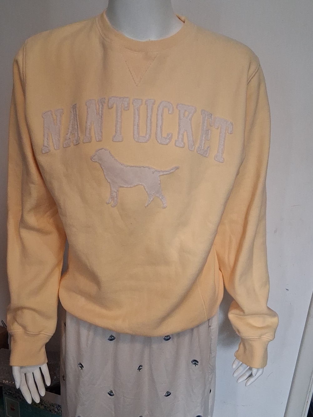 NANTUCKET  Blue84 Yellow Crewneck Sweatshirt -